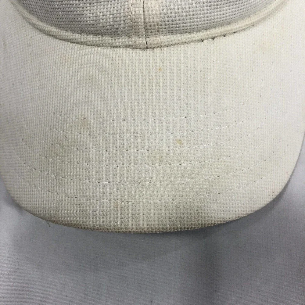 TaylorMade 1R Golf Hat White Embordered Baseball Cap Adjustable Polyester OSFM